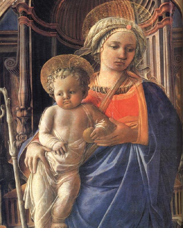 Fra Filippo Lippi Details of Madonna and Child with Angels,St Frediano and St Augustine Sweden oil painting art